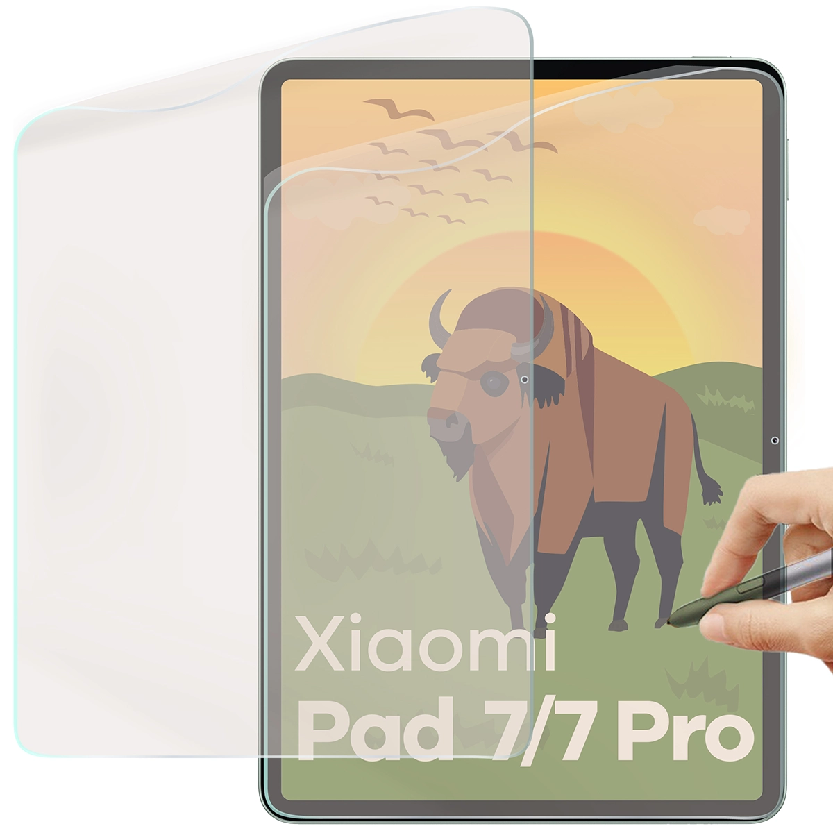 Folia matowa na ekran Bizon Tab Film Sun Duo do Xiaomi Pad 7 / 7 Pro, 2 sztuki